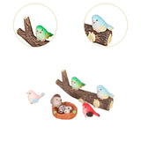 Maxbell Miniature Bird Figurine Bird Nest Decoration Micro Landscape Ornament