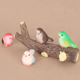 Maxbell Miniature Bird Figurine Bird Nest Decoration Micro Landscape Ornament