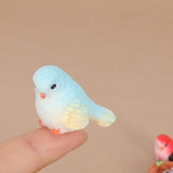 Maxbell Miniature Bird Figurine Bird Nest Decoration Micro Landscape Ornament