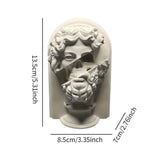 Maxbell Greek Plaster Statue Figurine Greek Statue for Room Coffee Table Decor 1Pc