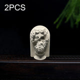 Maxbell Greek Plaster Statue Figurine Greek Statue for Room Coffee Table Decor 2Pcs