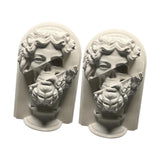 Maxbell Greek Plaster Statue Figurine Greek Statue for Room Coffee Table Decor 2Pcs