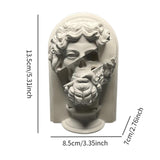 Maxbell Greek Plaster Statue Figurine Greek Statue for Room Coffee Table Decor 2Pcs