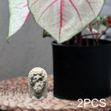 Maxbell Greek Plaster Statue Figurine Greek Statue for Room Coffee Table Decor 2Pcs