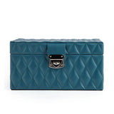 Maxbell Jewelry Case Portable Earrings Box Double Layers for Bathroom Travel Desktop Green