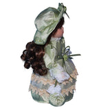 Maxbell Decorative Ceramic Doll 20cm Ceramic Doll in Dress for Desk Decoration Table