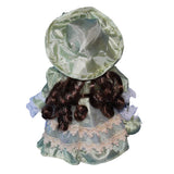 Maxbell Decorative Ceramic Doll 20cm Ceramic Doll in Dress for Desk Decoration Table