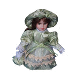 Maxbell Decorative Ceramic Doll 20cm Ceramic Doll in Dress for Desk Decoration Table
