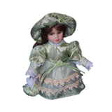Maxbell Decorative Ceramic Doll 20cm Ceramic Doll in Dress for Desk Decoration Table