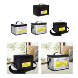 Maxbell Lipo Battery Fireproof Bag PVC Fireproof Spare Battery Bag Lipo Charging Bag Black