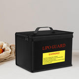 Maxbell Lipo Battery Fireproof Bag PVC Fireproof Spare Battery Bag Lipo Charging Bag Black