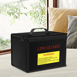 Maxbell Lipo Battery Fireproof Bag PVC Fireproof Spare Battery Bag Lipo Charging Bag Black