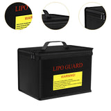 Maxbell Lipo Battery Fireproof Bag PVC Fireproof Spare Battery Bag Lipo Charging Bag Black