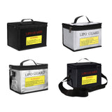 Maxbell Lipo Battery Fireproof Bag PVC Fireproof Spare Battery Bag Lipo Charging Bag Black