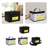 Maxbell Lipo Battery Fireproof Bag PVC Fireproof Spare Battery Bag Lipo Charging Bag Black