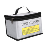 Maxbell Lipo Battery Fireproof Bag PVC Fireproof Spare Battery Bag Lipo Charging Bag Silver