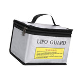 Maxbell Lipo Battery Fireproof Bag PVC Fireproof Spare Battery Bag Lipo Charging Bag Silver