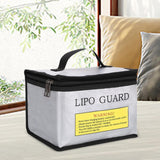 Maxbell Lipo Battery Fireproof Bag PVC Fireproof Spare Battery Bag Lipo Charging Bag Silver