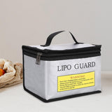 Maxbell Lipo Battery Fireproof Bag PVC Fireproof Spare Battery Bag Lipo Charging Bag Silver