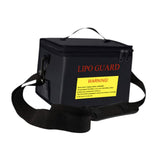 Maxbell Lipo Battery Fireproof Bag PVC Fireproof Spare Battery Bag Lipo Charging Bag Black With strap