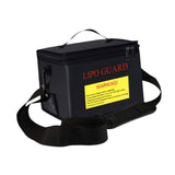 Maxbell Lipo Battery Fireproof Bag PVC Fireproof Spare Battery Bag Lipo Charging Bag Black With strap