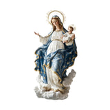 Maxbell Blessed Mary Figurine Christian Art Crafts Ornament for Indoor Holiday Shelf