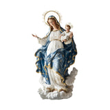 Maxbell Blessed Mary Figurine Christian Art Crafts Ornament for Indoor Holiday Shelf