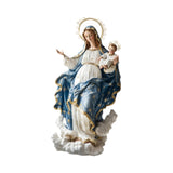 Maxbell Blessed Mary Figurine Christian Art Crafts Ornament for Indoor Holiday Shelf