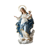 Maxbell Blessed Mary Figurine Christian Art Crafts Ornament for Indoor Holiday Shelf