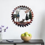 Maxbell Iron Wall Hanging Ornament Indoor Living Room Gift Collectible Elk Sculpture Style B