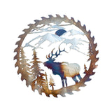 Maxbell Iron Wall Hanging Ornament Indoor Living Room Gift Collectible Elk Sculpture Style C