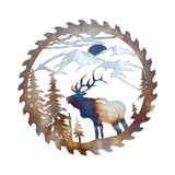 Maxbell Iron Wall Hanging Ornament Indoor Living Room Gift Collectible Elk Sculpture Style C