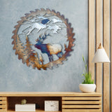 Maxbell Iron Wall Hanging Ornament Indoor Living Room Gift Collectible Elk Sculpture Style C