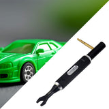 Maxbell Model Car Pull Rod Wrench Aluminum Alloy Heavy Duty Wear Resistant Hand Tool silver