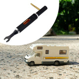 Maxbell Model Car Pull Rod Wrench Aluminum Alloy Heavy Duty Wear Resistant Hand Tool gold
