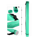 Maxbell Extendable Poster Tube Poster Carrying Case for Blueprints Drafting Drawings Green