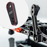 Maxbell Metal 25T Servo Arm Sturdy Replace RC Accessories for RC Hobby Car DIY Accs Black Red