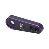 Maxbell Metal 25T Servo Arm Sturdy Replace RC Accessories for RC Hobby Car DIY Accs Black and Violet