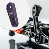 Maxbell Metal 25T Servo Arm Sturdy Replace RC Accessories for RC Hobby Car DIY Accs Black and Violet