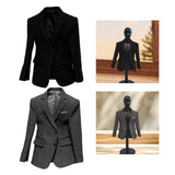 Maxbell 1/6 Scale Figure Clothes Suit Coat Mini Fashion for 12inch Male Dolls Figure Black