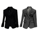 Maxbell 1/6 Scale Figure Clothes Suit Coat Mini Fashion for 12inch Male Dolls Figure Black