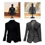 Maxbell 1/6 Scale Figure Clothes Suit Coat Mini Fashion for 12inch Male Dolls Figure Black