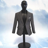 Maxbell 1/6 Scale Figure Clothes Suit Coat Mini Fashion for 12inch Male Dolls Figure Gray