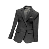 Maxbell 1/6 Scale Figure Clothes Suit Coat Mini Fashion for 12inch Male Dolls Figure Gray