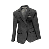 Maxbell 1/6 Scale Figure Clothes Suit Coat Mini Fashion for 12inch Male Dolls Figure Gray