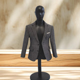 Maxbell 1/6 Scale Figure Clothes Suit Coat Mini Fashion for 12inch Male Dolls Figure Gray
