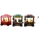 Maxbell Christmas Scene Snow House Scene Decoration Glowing Miniature Resin Ornament Commissary