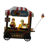 Maxbell Christmas Scene Snow House Scene Decoration Glowing Miniature Resin Ornament Toy Shop