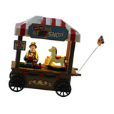 Maxbell Christmas Scene Snow House Scene Decoration Glowing Miniature Resin Ornament Toy Shop