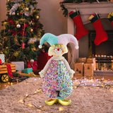 Maxbell Christmas Clown Doll Arts Handmade for Parties Window Display Christmas Gift L